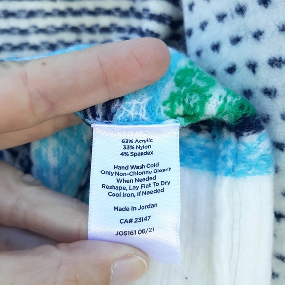 Talbots Breton Fair Isle Nordic Long Cardigan - Picture 5 of 7